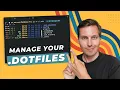 YADM dotfile Manager easy setup with git