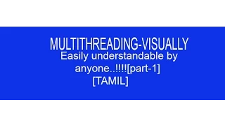For beginners MULTITHREADING-VisualBasic Net easily understandable by anyone -- TAMIL -part-1
