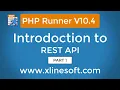 PHP Runner V 10 4 - Introduction to REST API