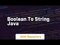 boolean to string java