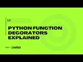 012 Demystifying Python s Parameterized Decorators