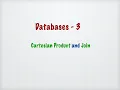 Cartesian Product and Inner Join in SQL