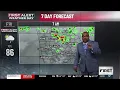 Super 7 Day Forecast Weekend rain gives way to hot week