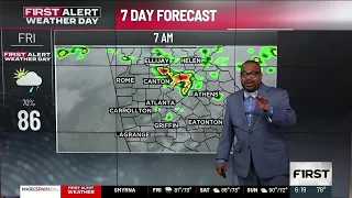 Super 7 Day Forecast Weekend rain gives way to hot week