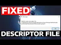 How To Fix Valorant Failed To Open Descriptor File