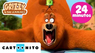 Grizzy e os Lemingues | Compilação de Partidas e Aventuras |  Cartoonito