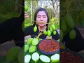 KRIUK NAGIH, RUJAK MANGGA MUDA DENGAN KULITNYA 😨#mukbang#rujakmanggamuda#aikketinhaa