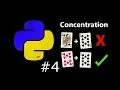 Concentration Game Tutorial in Python 3 7 4