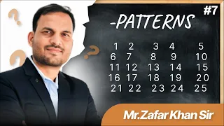 7 Pattern In Python By Zafar Khan Sir