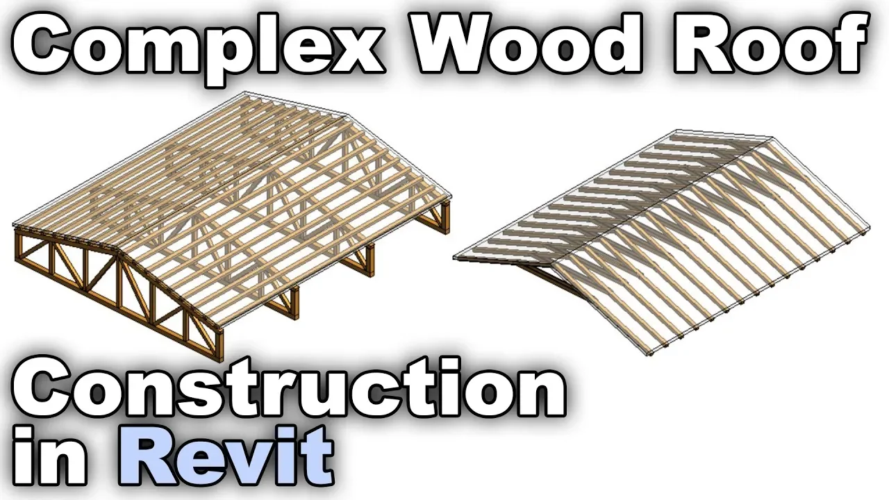 Wood/Timber Roof Construction in Revit Tutorial