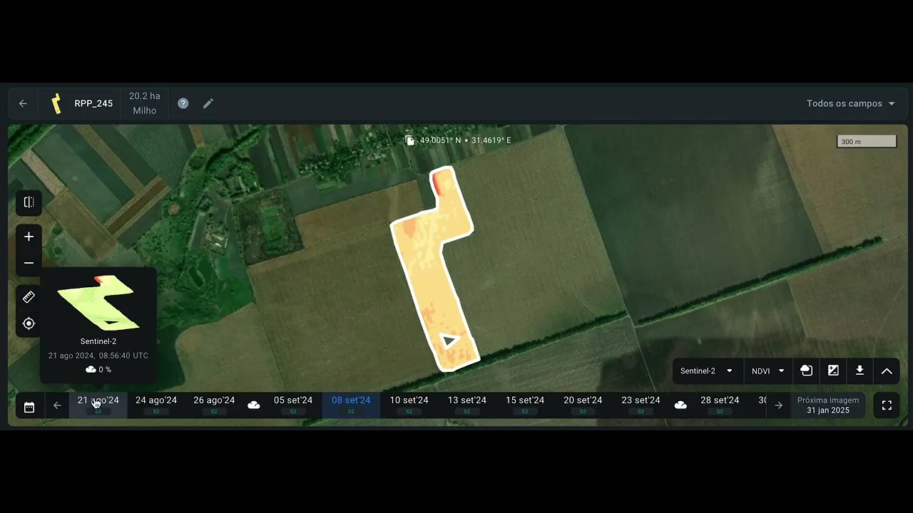 Sentinel-2 Imágenes históricas