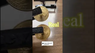 كيف تعرف ان العملة المعدنية من الذهب من خلال صوت 