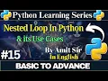 Nested Loop in Python with Example Uses of Nested Loop Python Tutorial for Beginners
