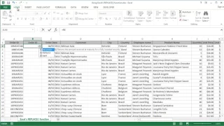 Microsoft Excel 2016 - Using the REPLACE Function