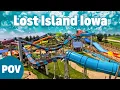 Lost Island Water Park in Waterloo Iowa 4K GoPro POV