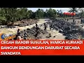 Lagu Cegah Banjir Susulan, Warga Kuranji Bangun Bendungan Darurat Secara Swadaya