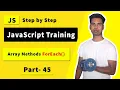 forEach Array Methods JavaScript forEach Loop tutorial