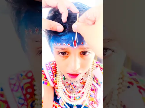Nanha Kanha Bindi Tutorial | Krishna Bindi #krishnabindi #kanhalook #krishnalook