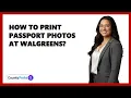 How To Print Passport Photos At Walgreens