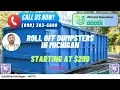 Southfield Michigan - Same Day Dumpster Rentals Starting 299