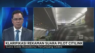 klarifikasi rekaman ulang ilustrasi suara pilot citilink yang meracau