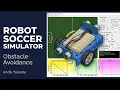 Simple Robot Soccer Simulator Beta - Simple search target and obstacle avoidance algorithm