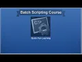 Batch Scripting Introduction First Batch Script