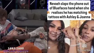 Nevaeh Slaps Blueface Phone Down After Finding Out He Got Matching Tattoos With Other Girls