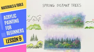 How to Paint a Serene Spring Tree Line – Step-by-Step Guide