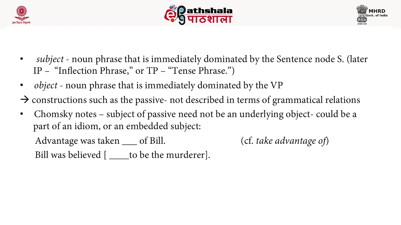 Morphosyntax  I