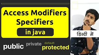 Access Modifiers in Java in Hindi Access Specifier