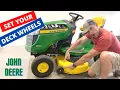 SET THE MOWER DECK WHEELS ON YOUR JOHN DEERE 100 SERIES