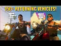 Over 150 Returning Vehicles in GTA VI from GTA V and GTA Online Seen so far in GTA VI Trailer 1 2