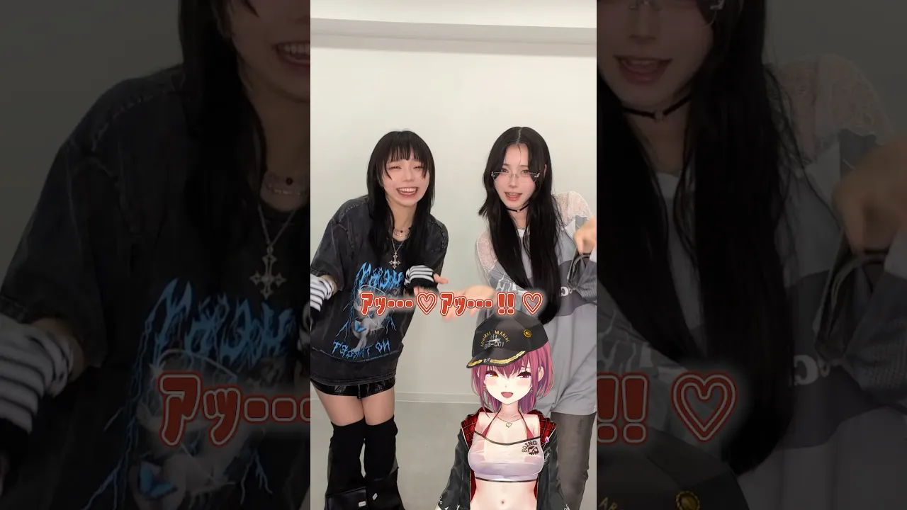 美少女ふたりがパイパイ仮面でどうかしらん？踊ってくれた??#shorts #dance