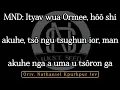 Lagu Ityav wua Ormee, hôô shi akuhe, tsô ngu tsughun ior, man akuhe nga a uma u tsôron ga Oriv. N.K. Jev