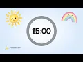 15 Minutes Countdown Timer For Kids With Calming Music Classroom Countdown Timer Study Timer
