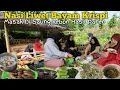 KEHIDUPANKU DI DESA | MASAK DI SAUNG KEBUN NASI LIWET BAYAM KRISPI
