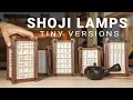Making Mini Japanese Lamps with various Kumiko Panels