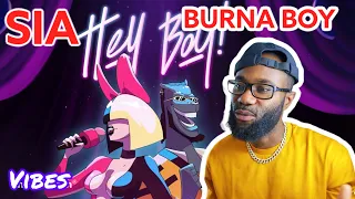 sia hey boy feat burna boy official video freezy reaction 