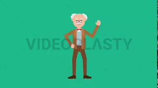Professor Shaking his Head Animation MOV GIF