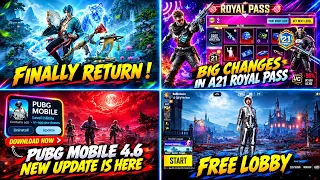 ✅ PUBG MOBILE 4.6 UPDATE IS HERE / ALL NEW EVENTS / A21 RP ALL REWARDS / NEXT MYTHIC FORGE  REWARDS