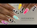 Multi-Color Block Dot Pop Art Nails Bold Graphic Abstract Nail Art Tutorial