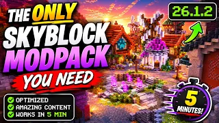 The ONLY Skyblock Modpack You Need in 26 1 2 WITH ODIN CLIENT Install In 5 Minutes