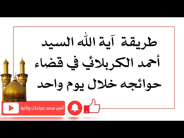 ⁣طريقة آية الله السيد أحمد الكربلائي في قضاء حوائجه خلال يوم واحد