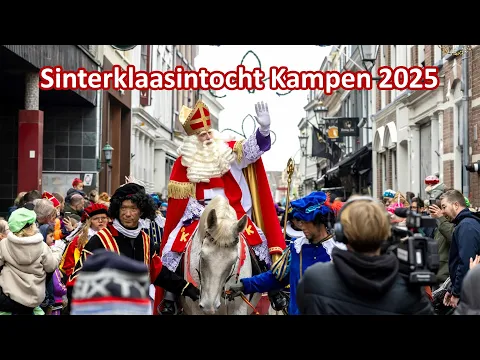 Video Registratie van de sinterklaasintocht in Kampen in 2025, gedeeld door RTV IJsselmond.