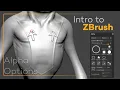Intro to ZBrush 016 - Alpha Options Different strokes blurring flipping blurring and more