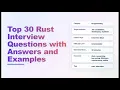 Top 30 Rust Interview Questions Answers with Examples Echo With Coffee