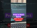 React Native - Short React Native for Beginners Props Their Uses Explained