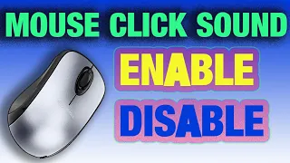 How To Enable Mouse Click Sound 2020 Windows 10 8 1 7 