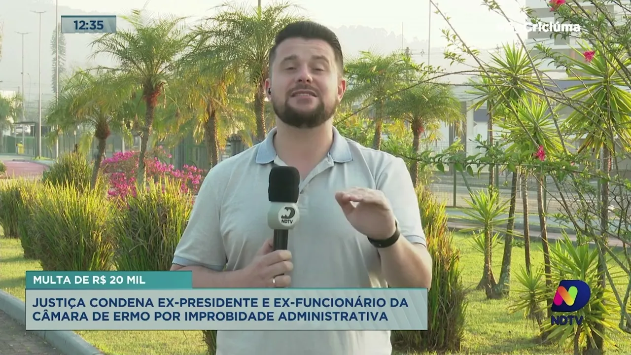 Ex-presidente e ex-Diretor da Câmara de Vereadores de Ermo condenados por improbidade administrativa